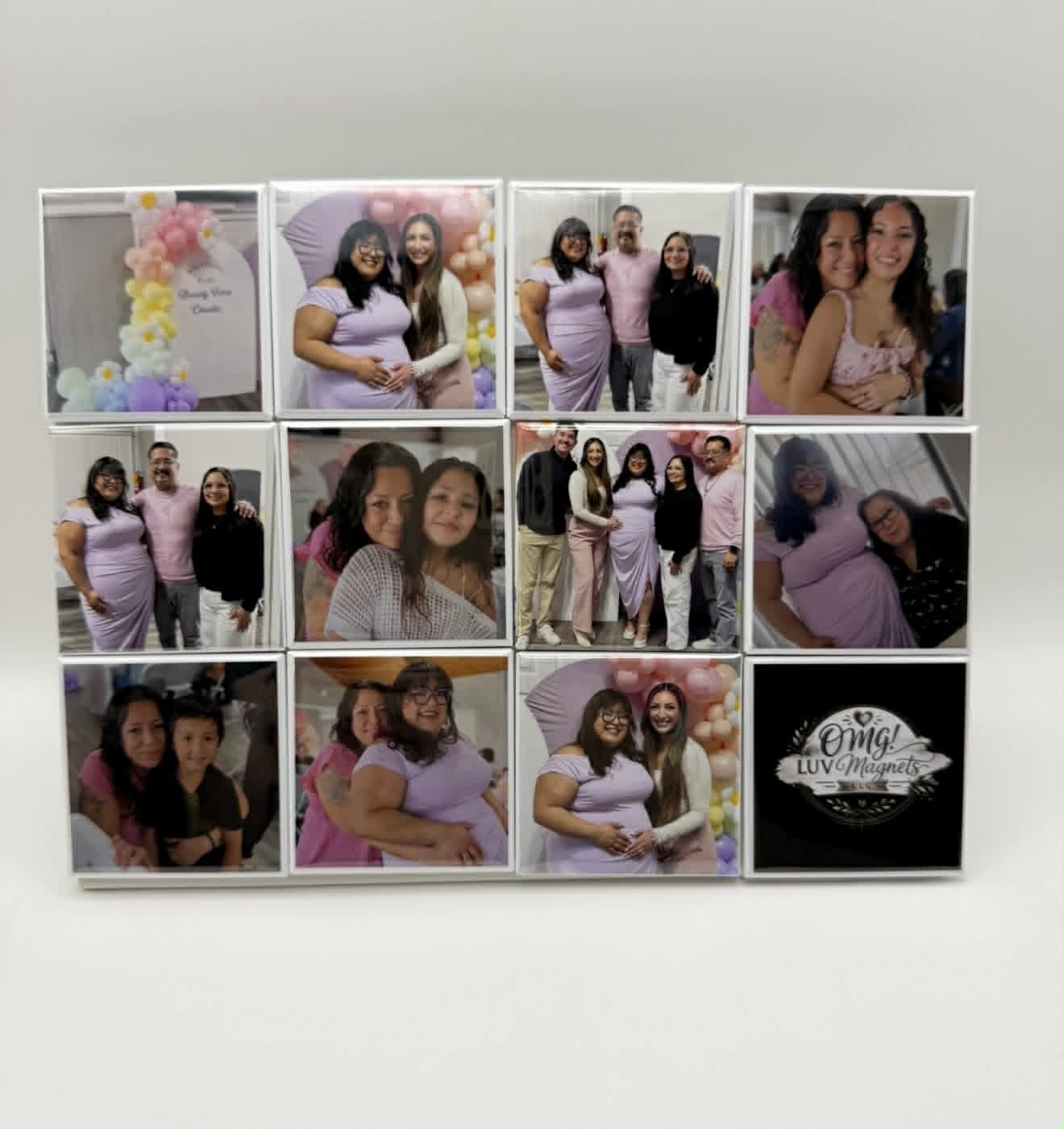 2" x 2" Square Magnets- Set of 9