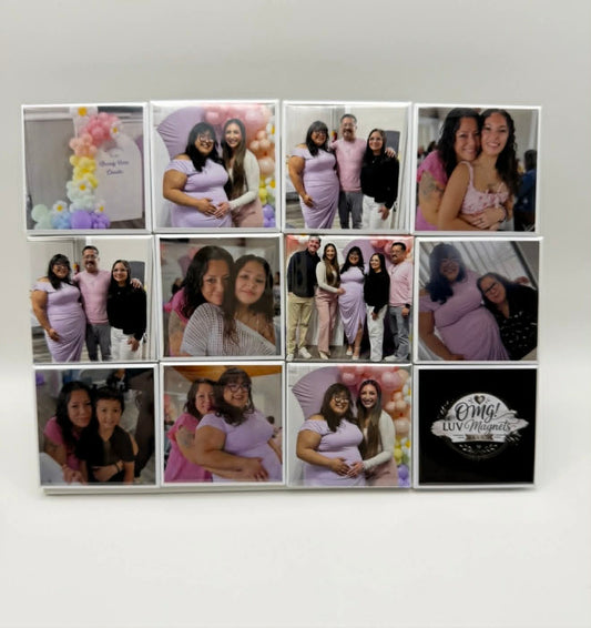 2" x 2" Square Magnets- Set of 9