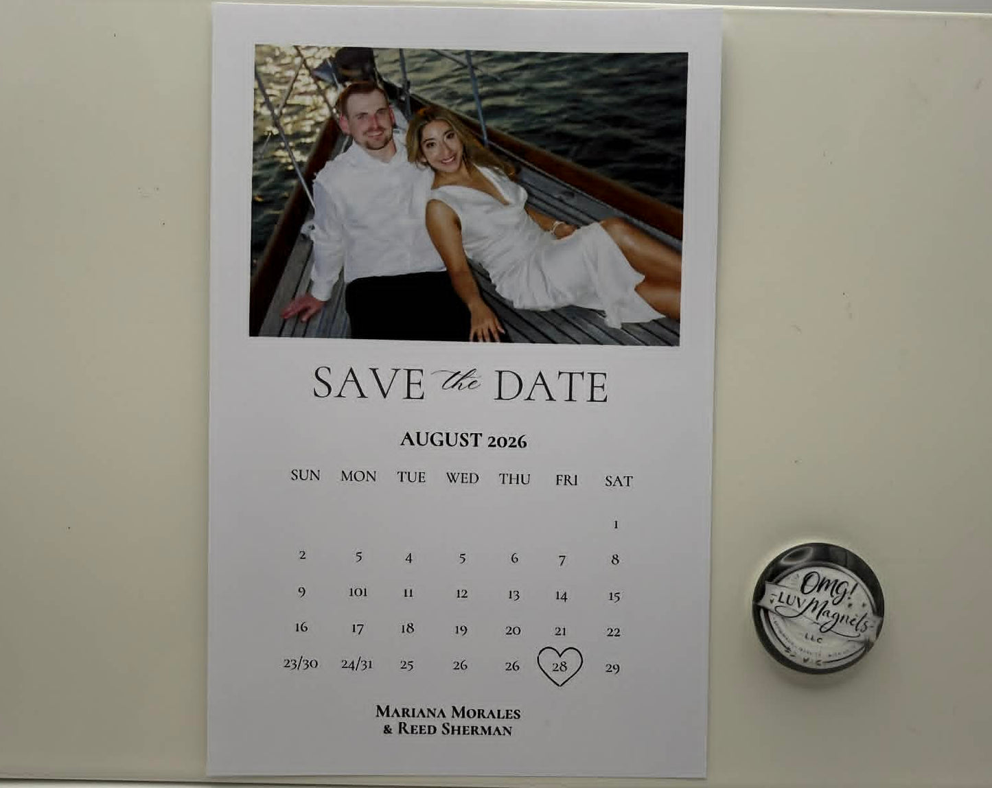 4 x 5.7" -Save The Date Magnets