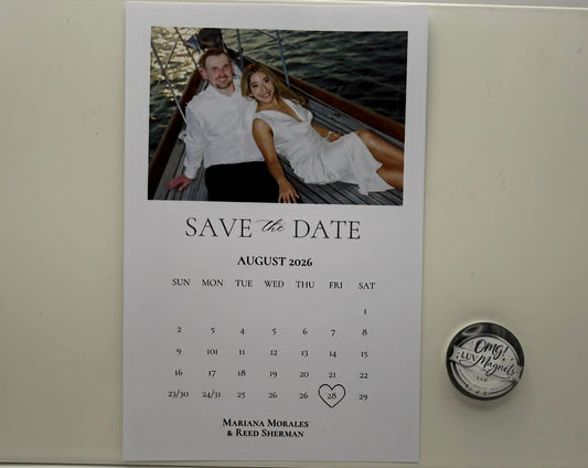 4 x 5.7" -Save The Date Magnets